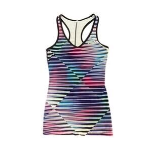 EUC Fila colorful tank top with stripes size XS Activewear bright colorfl fitted